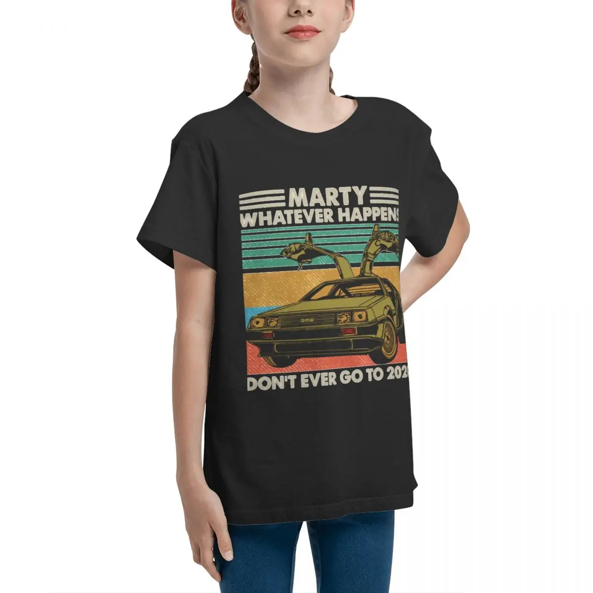 Adolescents Marty Whatever Happens Don T Ever Go To 2020 (3) Basic Short Sleeve T-Shirt Novelty Modern Tees Hipster Vintage