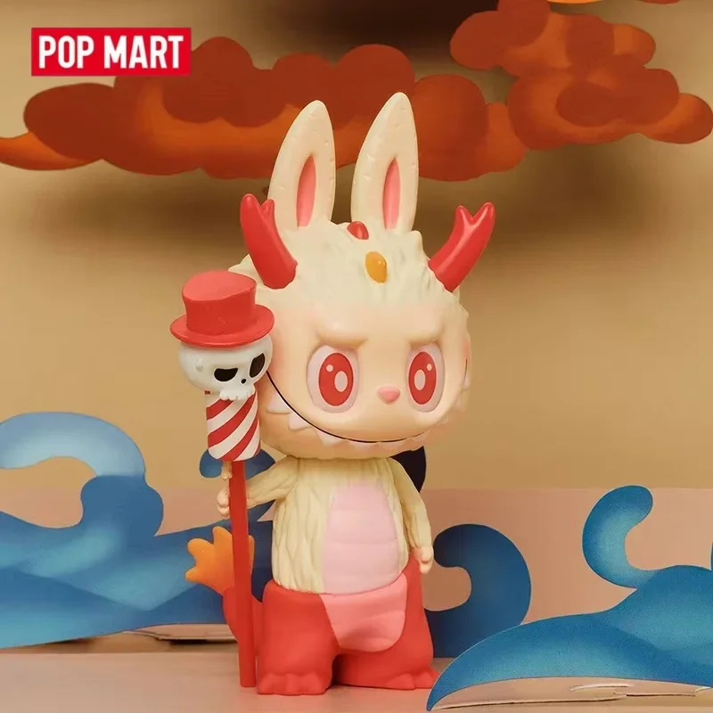 Pop Mart Loong Presents The Treasure Series Blind Box Kawaii Guess Bag Toys Desktop Decoration Surprise Anime Figure Ornament