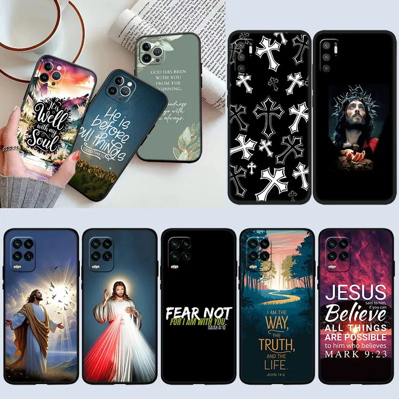 UT6 Bible verse Jesus Christ Shell Phone Case for Samsung Galaxy S20 S21 S22 Ultra FE Plus A21S A22 A24 A25 A26 A30 A30S A31