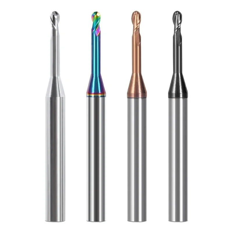 Cutter Avoiding Long Neck Cutting Lengthening CNC 2F Deep Hole Steel For Metal R0.5/R0.75/R1.5 Deep Groove Alloy Ball Milling