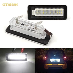 2pcs For Benz smart LED Number License Plate Light smart Fortwo Coupe/Convertible Cabriolet W450 W451 W453 Canbus NO Error