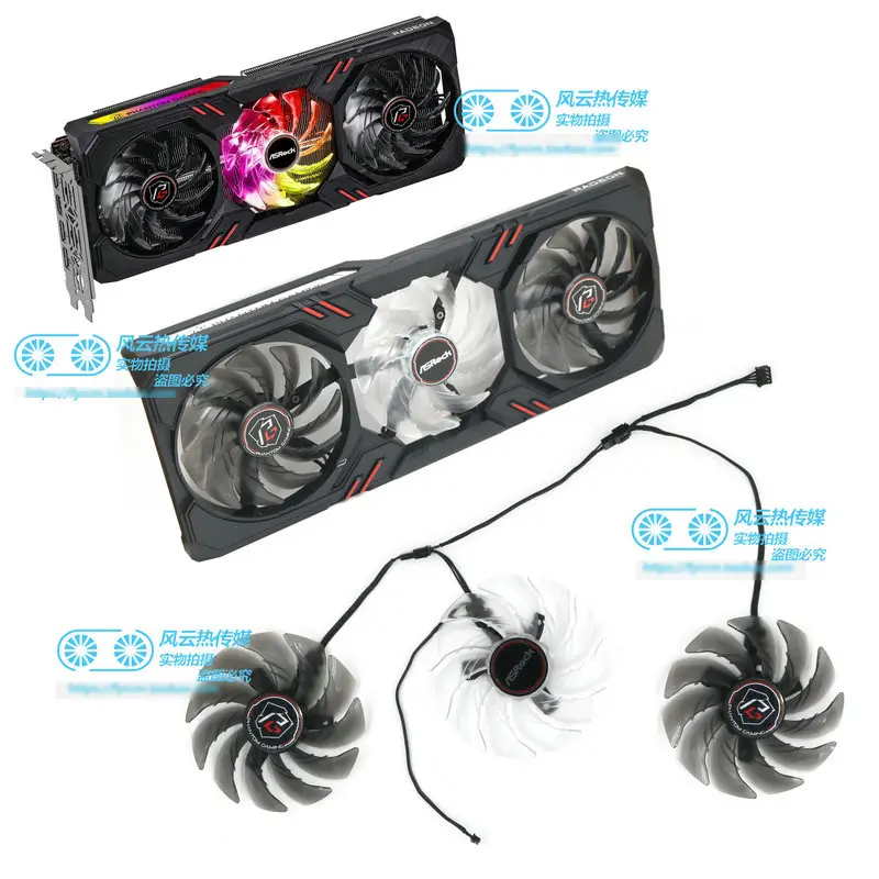 

New Original for ASROCK RX6600XT 6700XT PHANTOM Graphics Card Cooling Fan FDC10H12S9-C