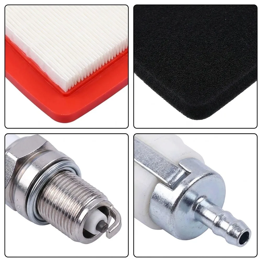 Leaf Blower Tune-Up Kit with Air Filter Assembly Pre Filter Foam Gas Filter Bulb Spark for 2-Cycle Backpack Models