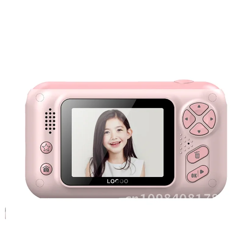 Popolare Mini 2.4 pollici digitale giocattolo per bambini treppiede creativo obiettivo per fotocamera ruotabile fotocamera digitale per bambini fotocamera istantanea