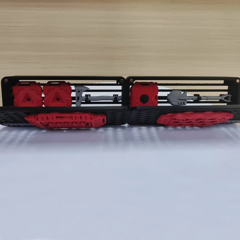 1Set Scomparto per attrezzature fuoristrada Contenitore per dispositivi PLA stampato in 3D Accessorio Mofdified per auto da arrampicata RC MJX H8H in scala 1/8
