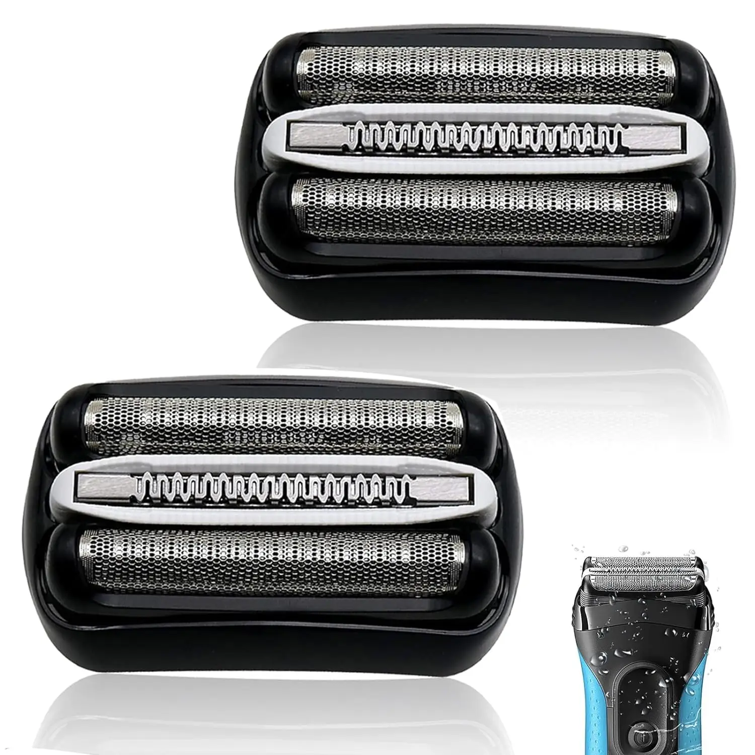 High Quality 32B Replacement Head Compatible with Braun Series 3 3000s 3010s 3020s 3030s 300s 301s 310s 320s Electric Shaver