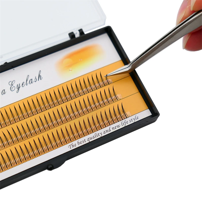 Natürliche einzelne Cluster-Falsche Wimpern, 1 Box 120 Cluster, weibliches Make-up, Wimpernverlängerung, Werkzeug für falsche Wimpern