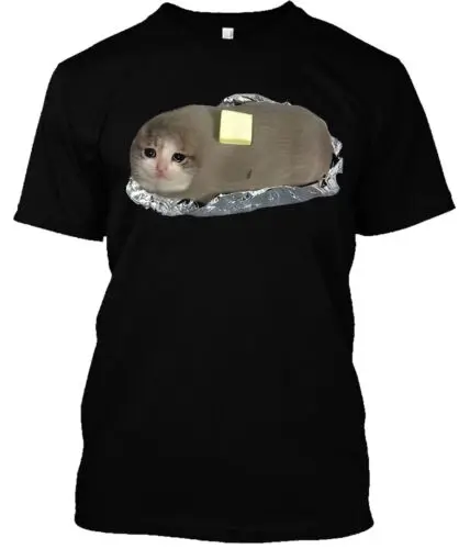 BEST TO BUY Funny Sad Potato Crying Cat With Butter Dank Meme Funny Gift T-Shirt