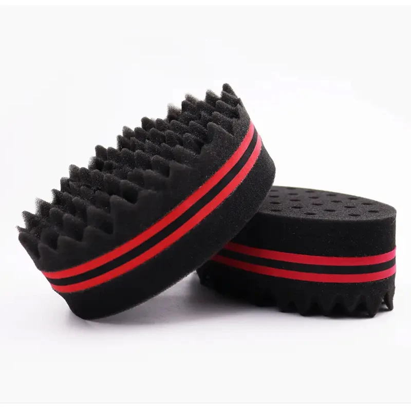 1 قطعة فرشاة شعر سحرية للرجال قفازات إسفنجية صالون الحلاقة تجديل التصميم الأفريقي شوكة مشط أسود تجعيد الشعر رغوة لصالون تصفيف الشعر أداة