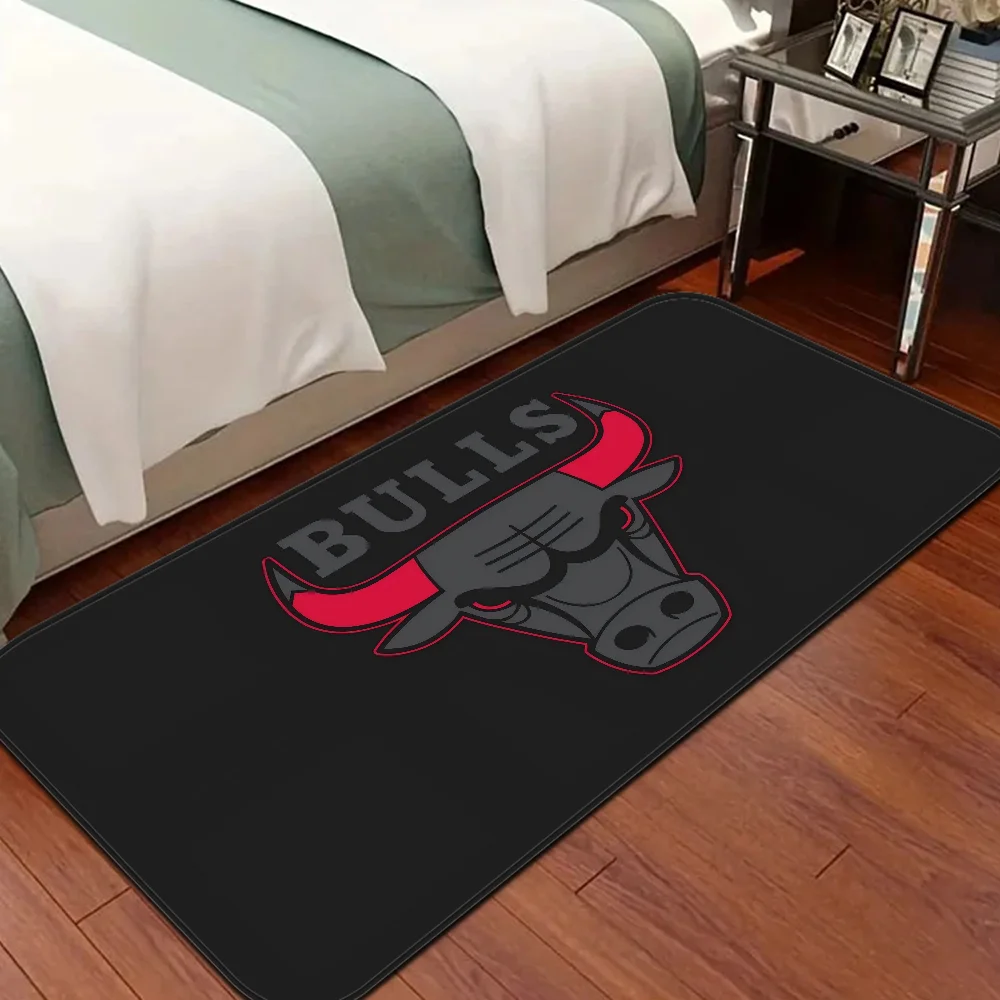 C-Chicago B-Bulls Floor Mat INS Style Soft Bedroom Floor House Laundry Room Mat Anti-skid Household Carpets