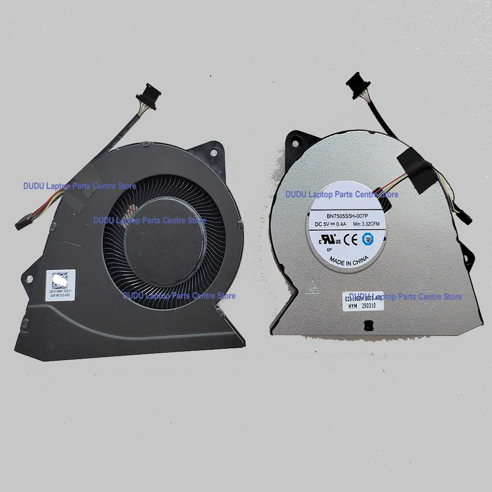 New Laptop CPU Cooling Fan Replcement for Dell Pro 16 PC16250 / Pro 16 PC16255 0T1NNF DC5V 0.4A