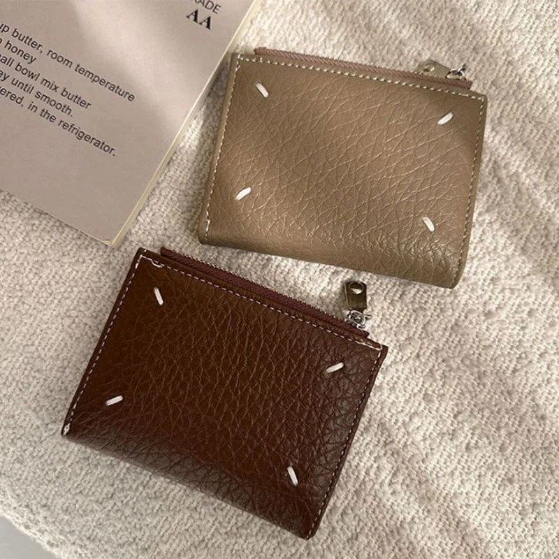 New Arrival Vintage Card Holder Men Leather Credit Card Holder Small Wallet Money Bag ID Card Case Mini Purse For Male