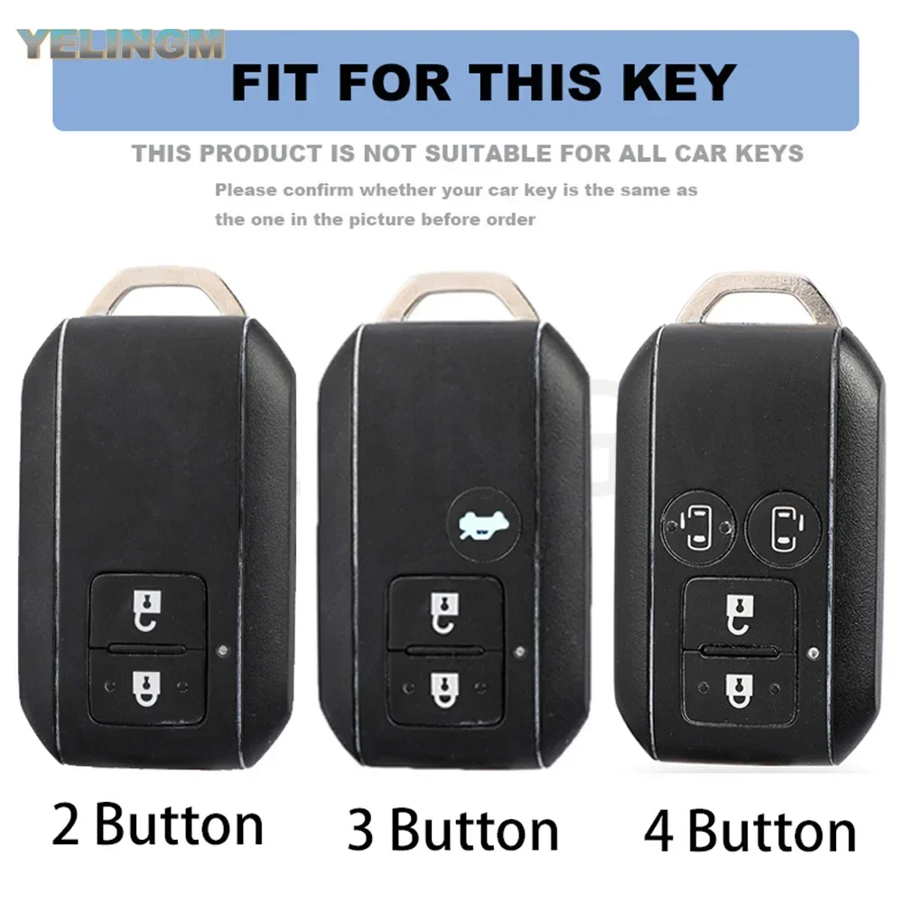 Transparent Car Key Case Cover Shell Fob Keychain For Suzuki Swift Hybrid Jimney Baleno Ignis XL7 Monopoly ERTIGA Accurate