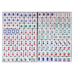 Traditional Chinese Mahjong Game Set Friends Leisure Tile Tiles Games Board Game for Chinese Game Play Party Home