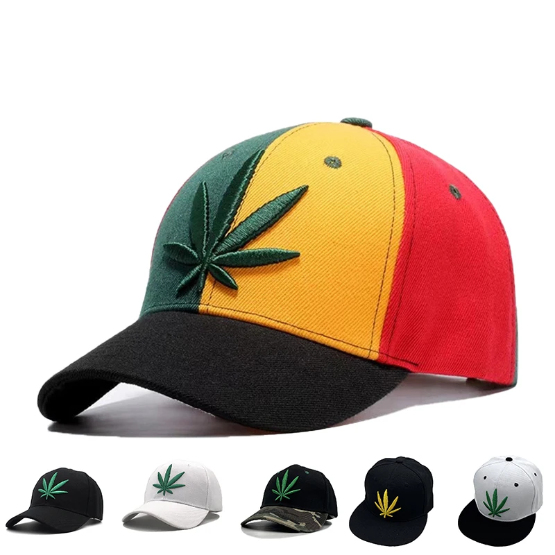 

Fashion Unisex Plant Embroidery Hip-hop HatsOutdoor Adjustable Casual Baseball Caps MAN WOMAN Sunscreen Hat