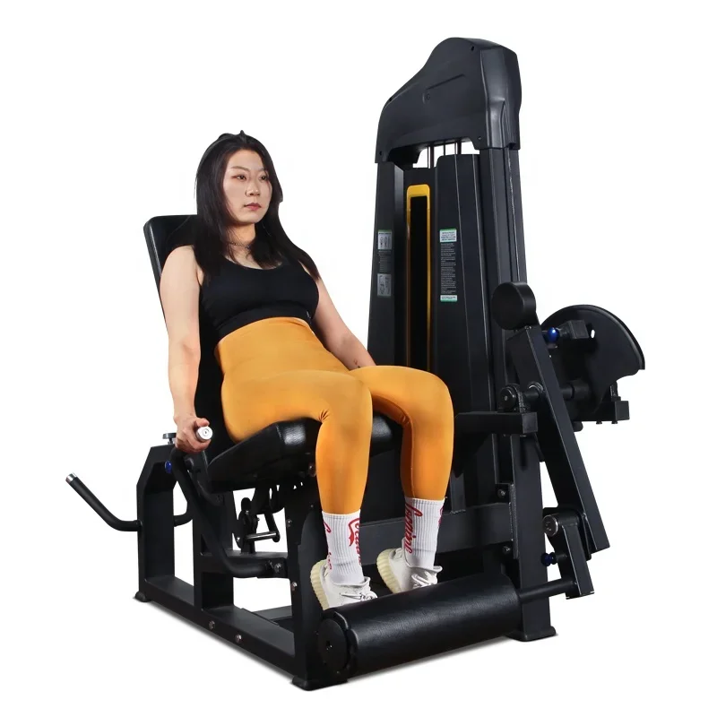 Leg Extension Prone Leg Curl Machine Loaded Strength Equipment Adjustable Seated Gym Equipment for Home  Fitness Equipment