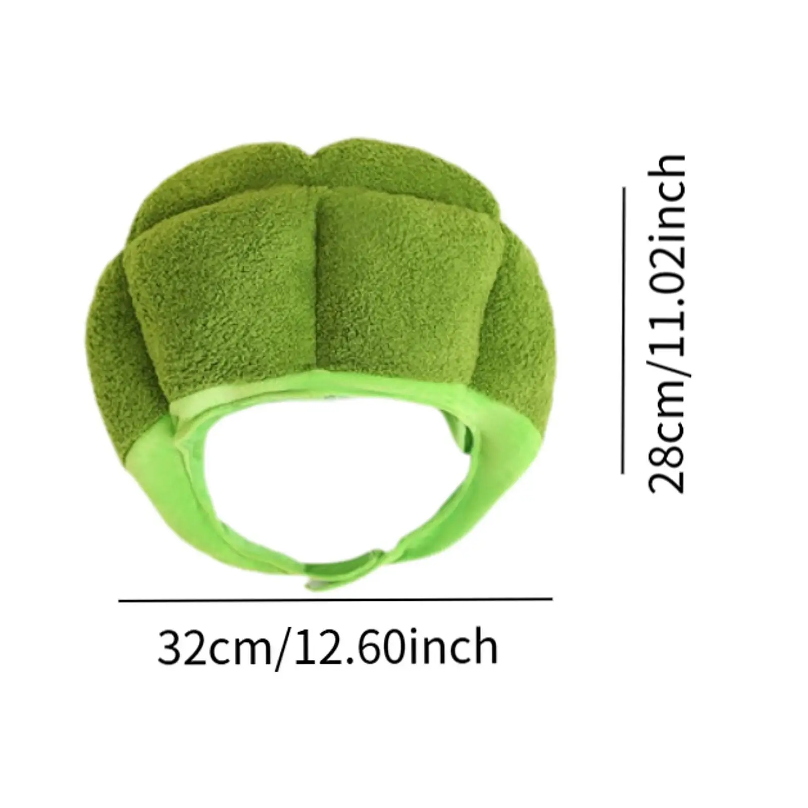 Plush Headgear Hat Broccoli Creative Soft Festival Costume Cap Gifts Toy Headdress Cute Dress up Cosplay up Funny Vegetable Hat