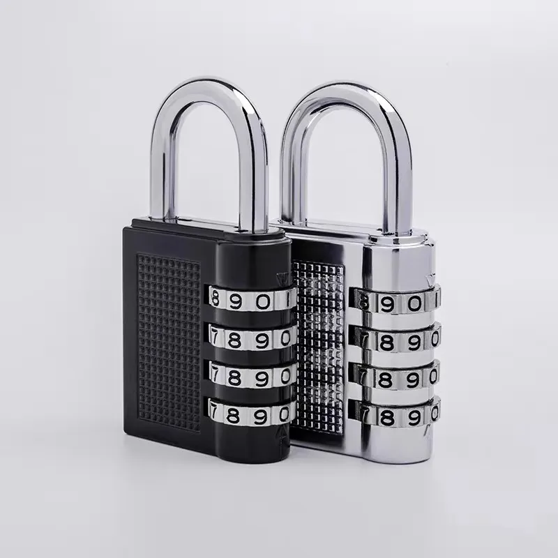 4 Digits Password Code Combination Waterproof Mini Padlock Zinc Alloy Suitcase For Luggage Travel Smart Door Lock