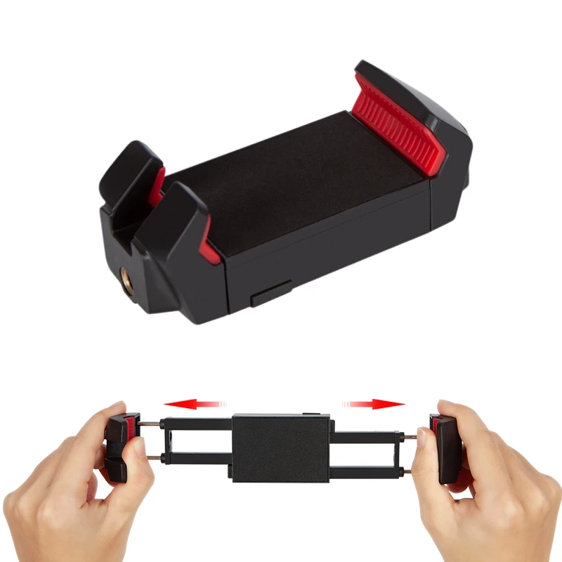 Support universel pour trépied pour téléphone, tablette, smartphone, adaptateur de fixation pour tablette, pince à griffe froide pour iPad et iPhone de 2,6 à 8,8 pouces