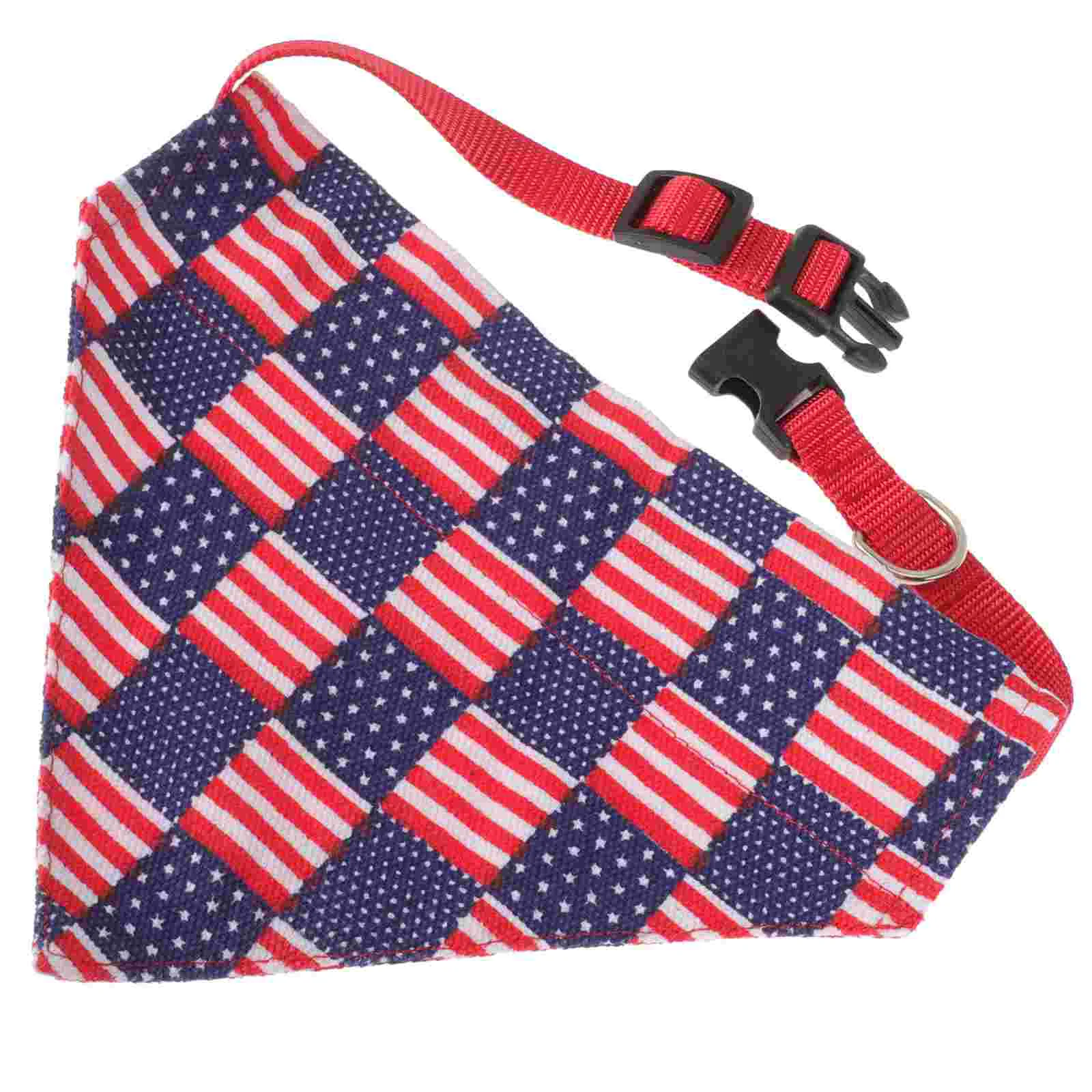 Patriotic Dog Bandanas Pet Triangle Towel Triangular Scarf Independence Day Cat Dog Accessories Photo Props Pet Products