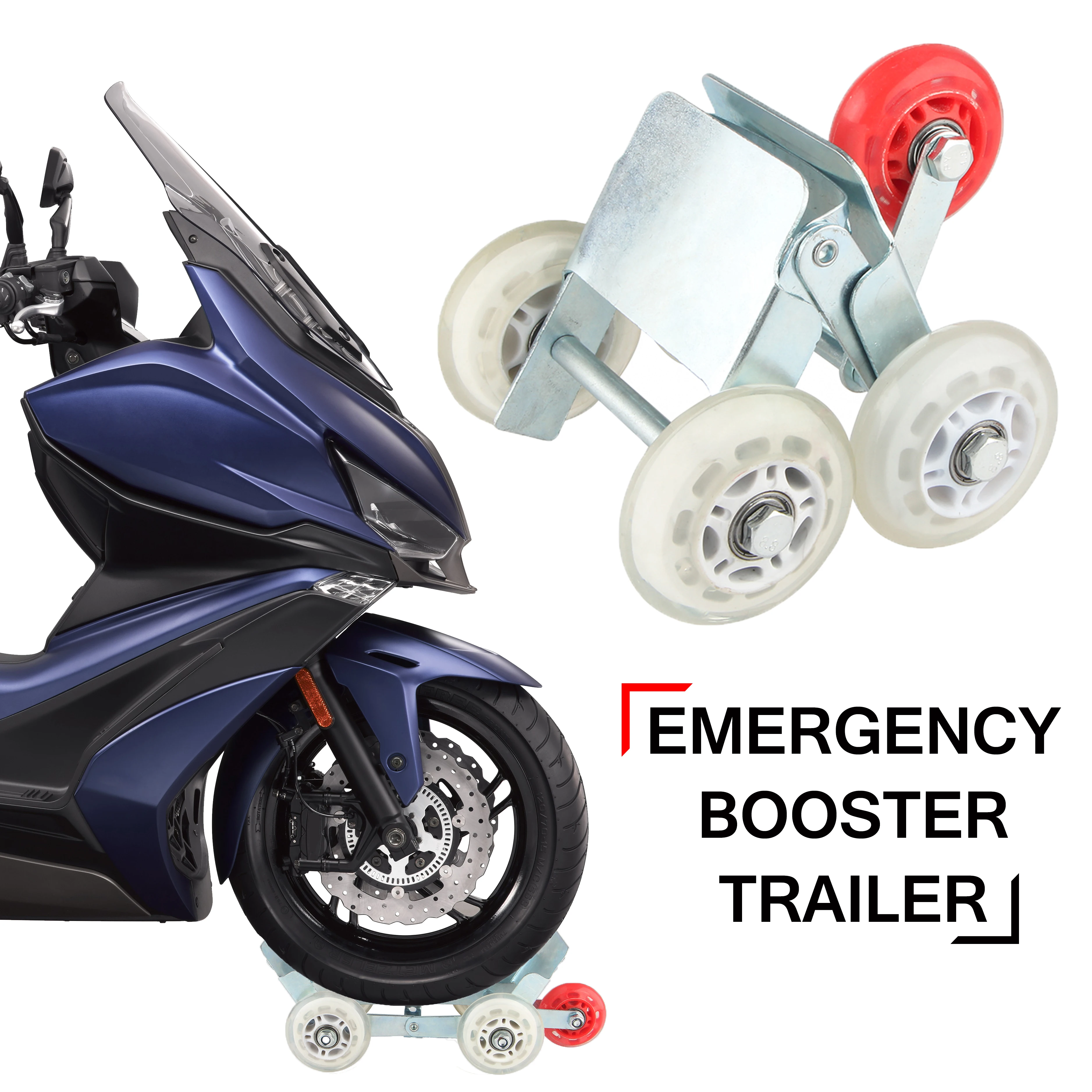 

Heavy Duty Electric Bicycle Motorcycle Tricycle Emergency Tire Booster Trailer For BMW C400GT C650GT For Honda ADV150 X-ADV750