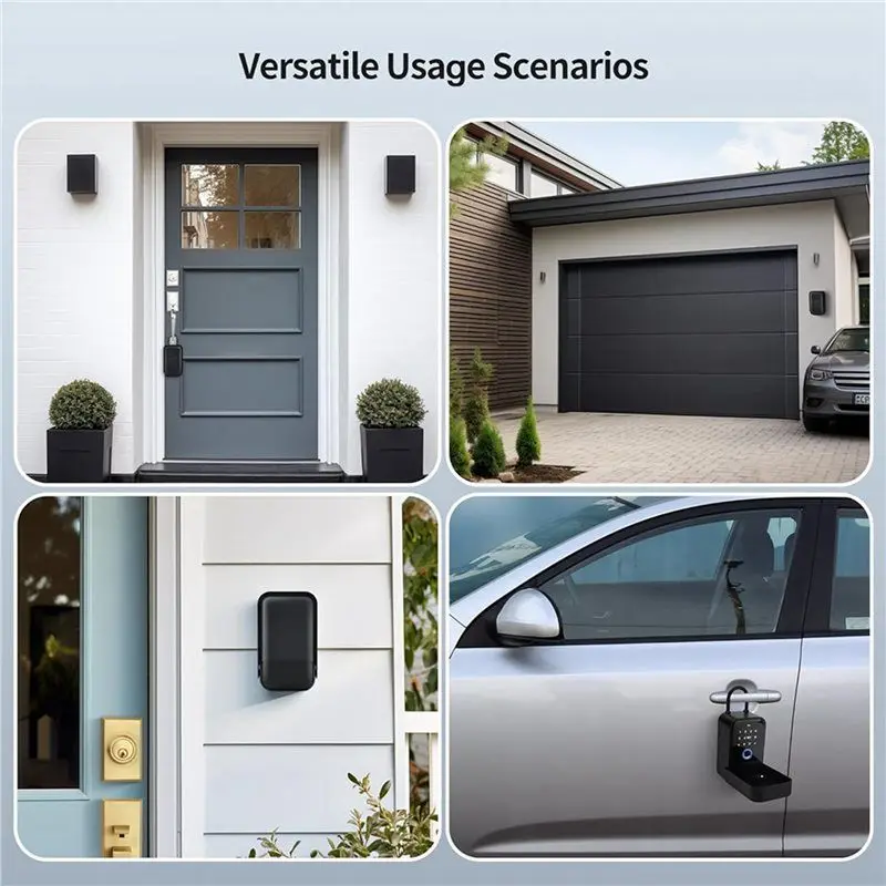 【تسقاط السعر!】صندوق قفل المفتاح الذكي 5X، بصمة الإصبع، التحكم، المفتاح، كلمة المرور، بطاقة الوصول، فتح البلوتوث، أمان المكتب #2