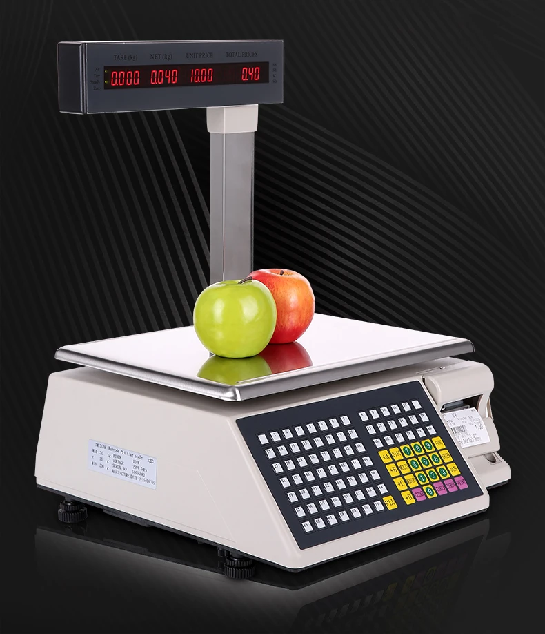 Electronic Price Scales Price Digital Label Printing Weighing Scale