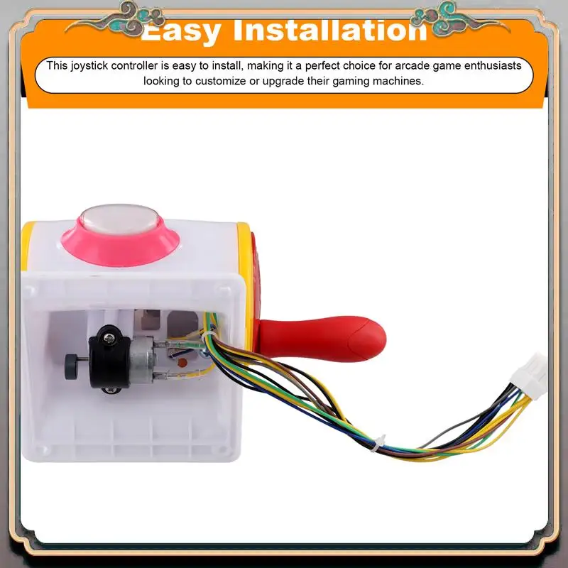 

12V Fishing Hand Cranked Handle Joystick Catch Hunt Button Controller For Arcade Video Game Machine
