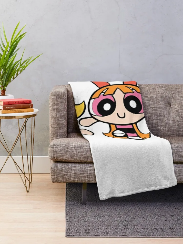 Powerpuff girls Throw Blanket For Decorative Sofa halloween Blankets