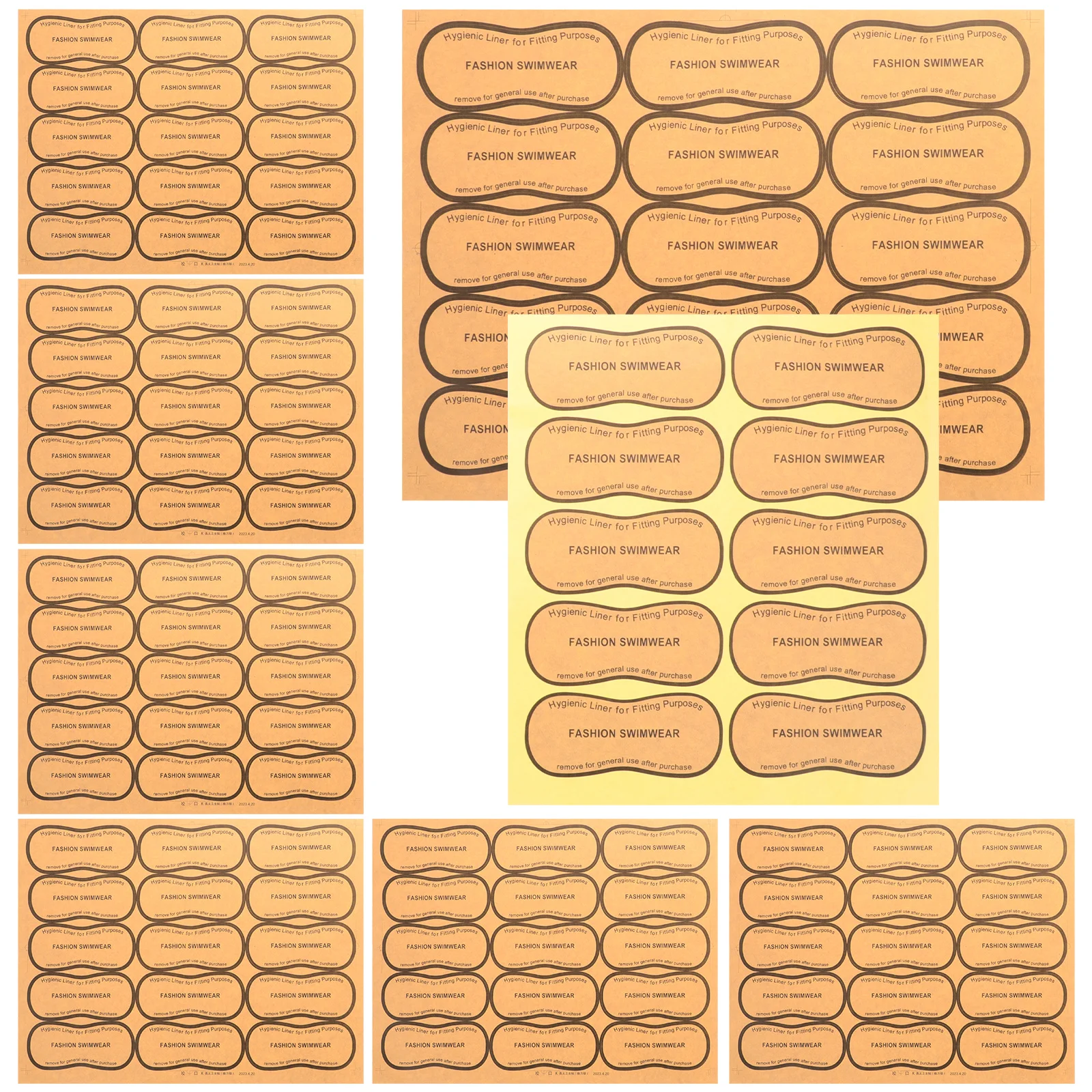 100Pcs Bikini Sticker Reliable Adhesive Fitting Liner for Swimwear Protection Against Leakage Portable Discreet Comfortable