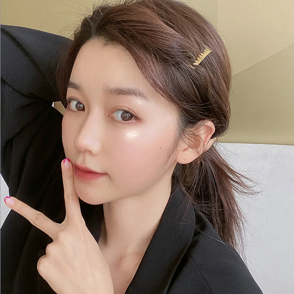 Korean Style Hair Comb Clip for Women Bangs Fixed Hairpins Summer Sweet Headbands Barrettes Hair Grips Fashion Hair Accessories