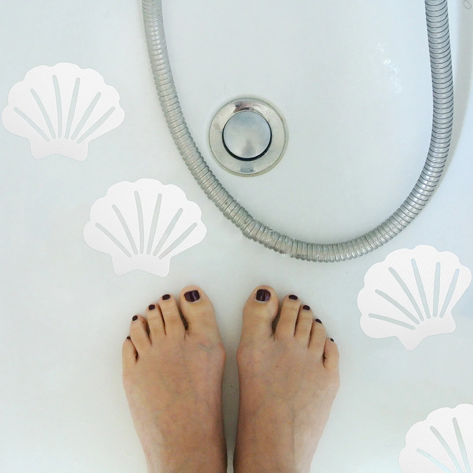 

12Pcs Creative Bath Tub Anti Slip Stickers Self Adhesive Waterproof Grip Strips for Shower Room Stairs Pool Use