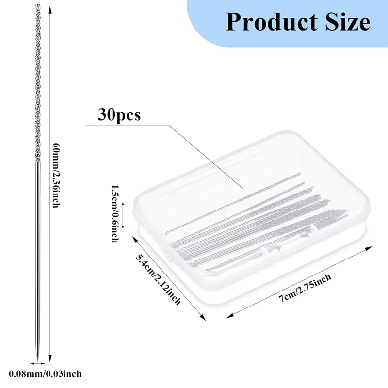 30 Pcs Snag Repair Needle 2.36 X 0.03 Inch Repair Knits And Woven Tool Repair Sewing Tool Leather Craft Sewing