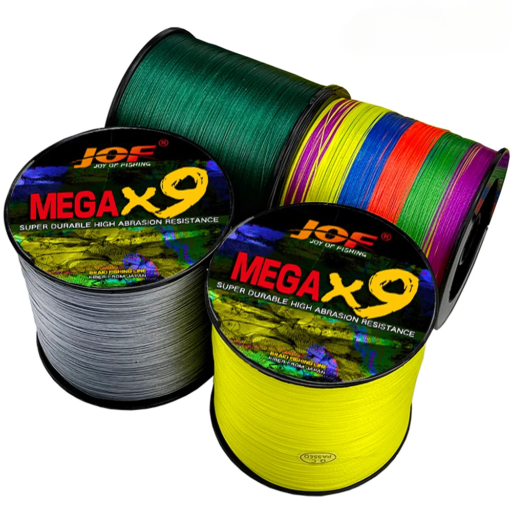 x16/x9/x8 Japan raw silk Braided Fishing Line Fast Water Cutting Anti-Corrosion Super Wear-Resistant Wire Sea Fishing Tool 1000M