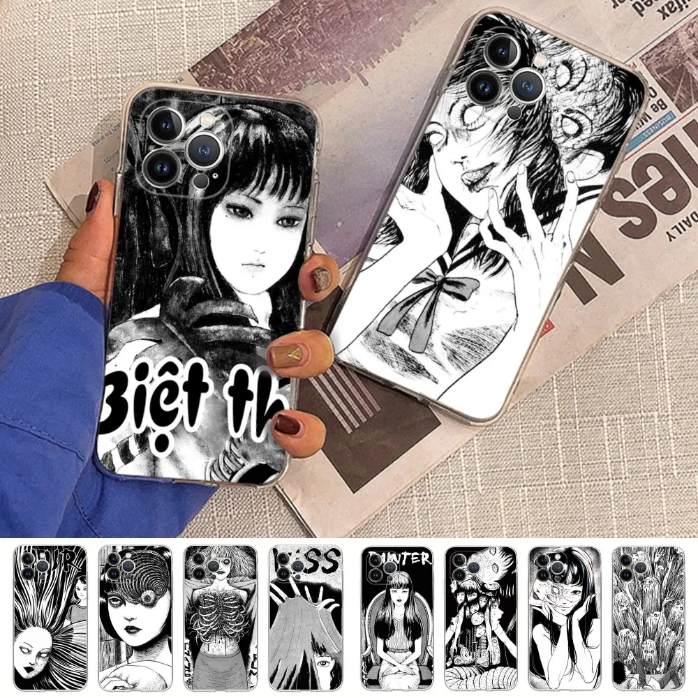 

Horror Comic Tomie Phone Case For iPhone 16 15 14 11 12 13 Mini Pro XS Max Cover 6 7 8 Plus X Funda Shell