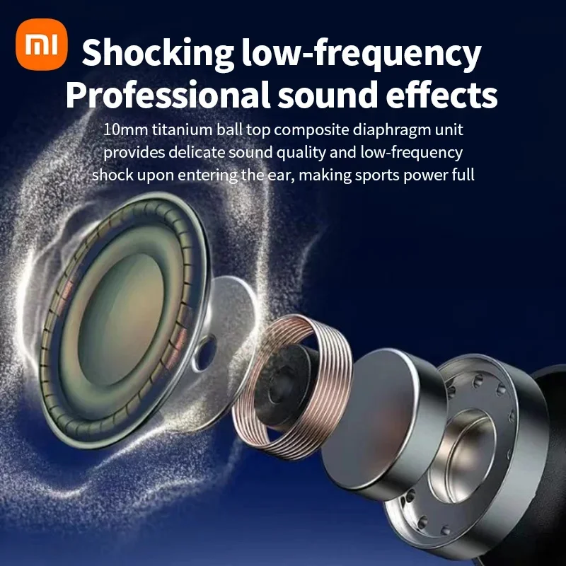 سماعات أذن Xiaomi اللاسلكية بشريط حول الرقبة سماعة رأس رياضية داخل الأذن مزودة بتقنية البلوتوث 5.3 HiFi Stereo HD Micro ENC لتشغيل الألعاب