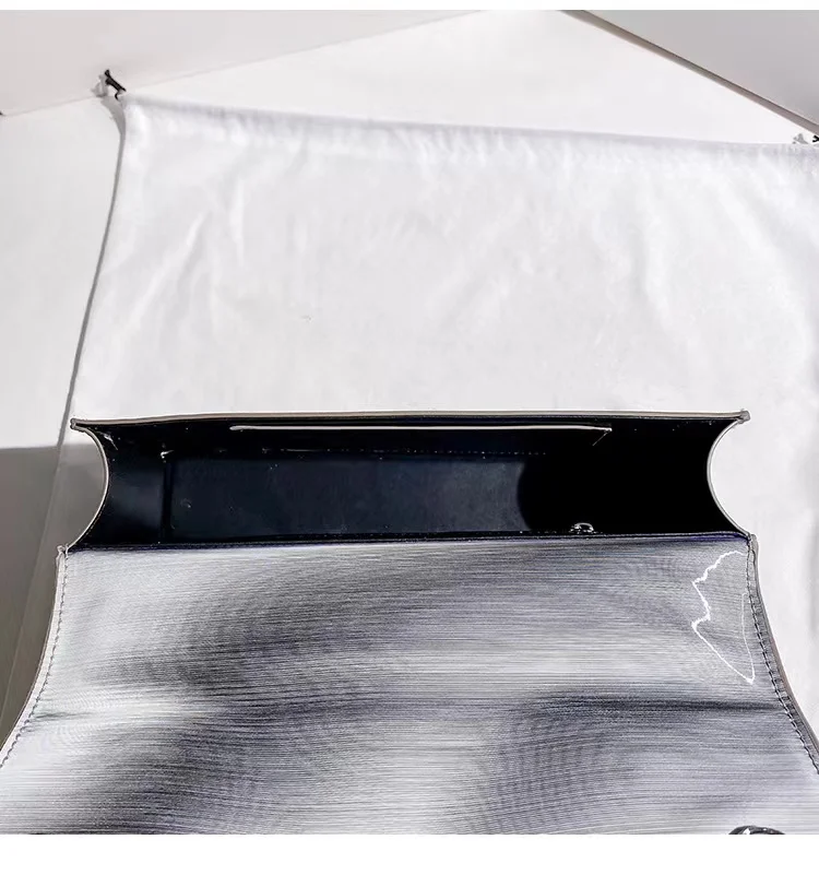 

High Quality Women Handbag Gradient Color Beads Beaded Square Bag Textured Fashion Shoulder Crossbody Bag Lady Purse Armpit