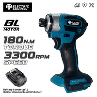 Electric Goddess Electric Impact Driver Brushless Motor Screwdriver Cordless Wood/Bolt/T-Mode Tool For Makita 18V Battery ﻿Pin
