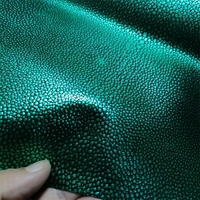 0.9/1mm Emerald Sheepskin. Top-Grain Leather. Genuine leather Fabric. DIY For Bags By Hand. A Whole Sheepskin