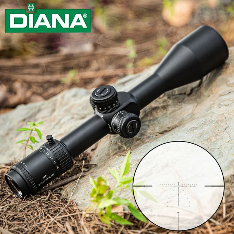 DIANA 3-18x50 IR FFP Outdoor Optics, First Focal Plane Scope, Clear View Illuminated Sight - view 2