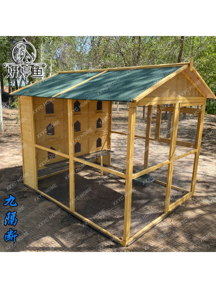 Outdoor Pigoen Cage House Shed Bird Cage Pigeon Matching Solid Wood Rain-Proof Anti-Corrosion Sun-Proof Breeding Pigeon Nest