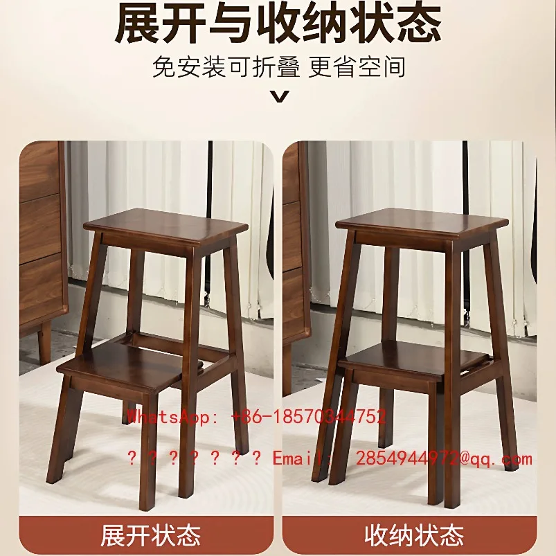 Folding Ladder Stool Multifunctional Living Room Side Coffee Table Dual-use Crawling Home