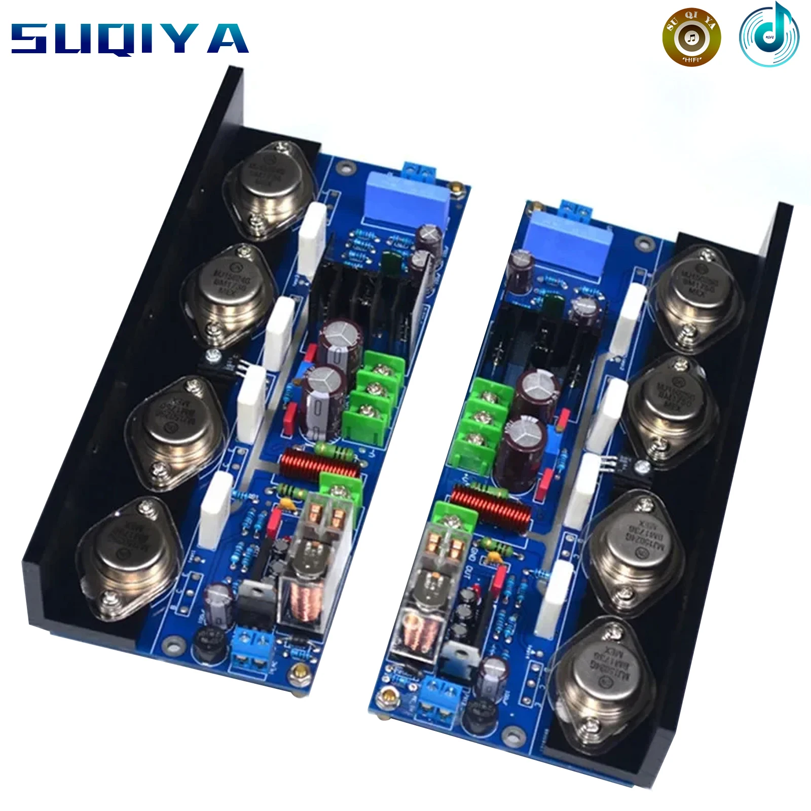 

Dual DC35V UPC1342 Gold Seal ON MJ15024 MJ15025 Tube Class AB 180W*2 Stereo HIFI Fever Audio Amplifier Board