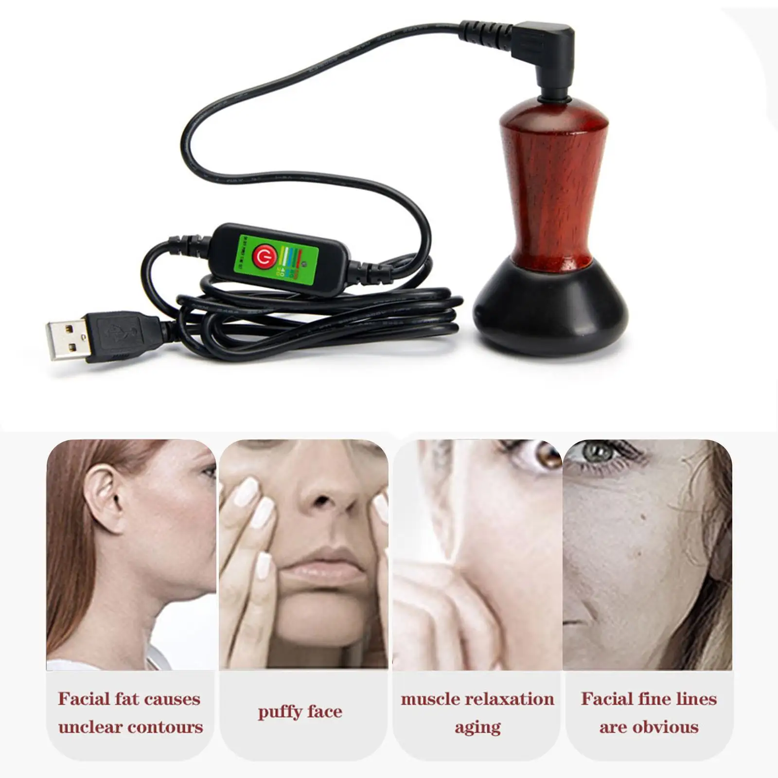 Ferramenta de escultura facial massageador facial para rugas queixo duplo