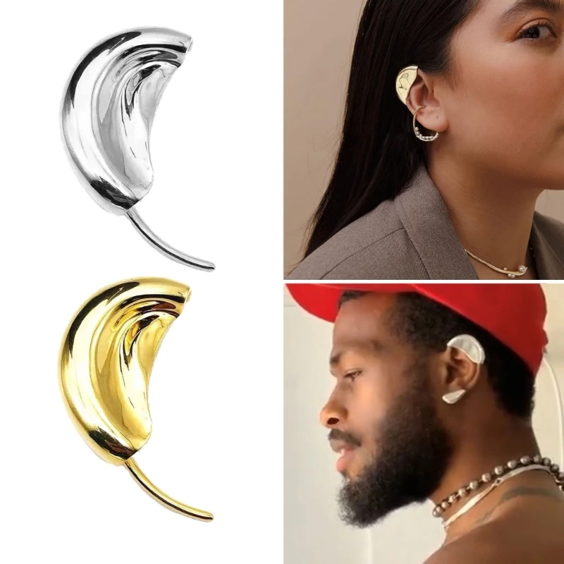 Semicircular Cuff Earrings Clip on Earring Wrap Ear Cuffs Ear Clip Cuff Earring