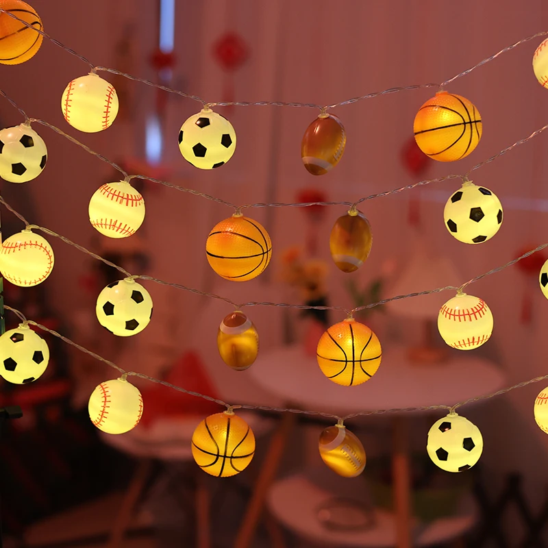 

LED light string football basketball light string themed decorative lights