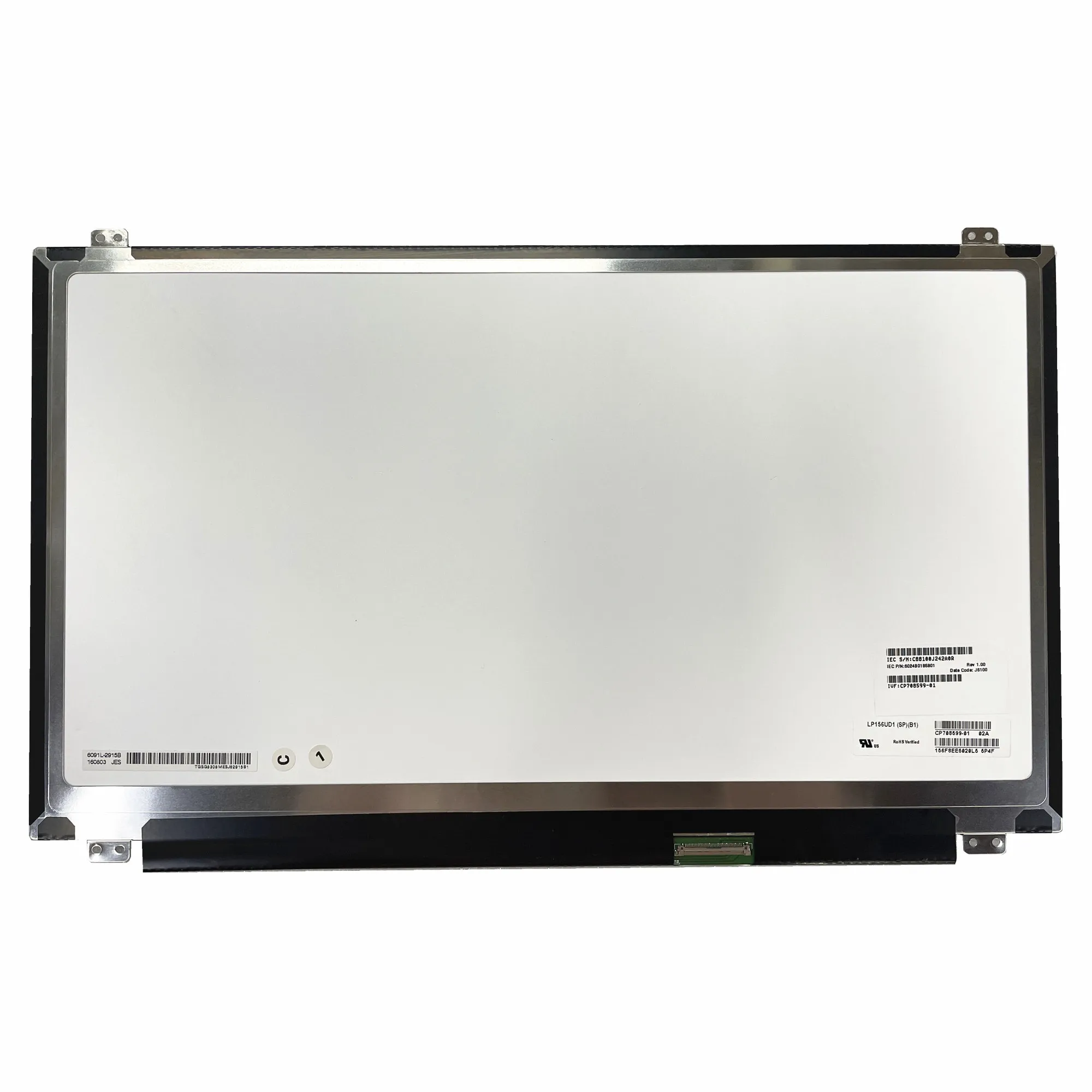 

LP156UD1-SPB1 fit LP156UD1-SPB2 SPA1 SPA2 LTN156FL02-101 15.6'' Laptop LCD Screen Panel 3840*2160 EDP 40 PINS