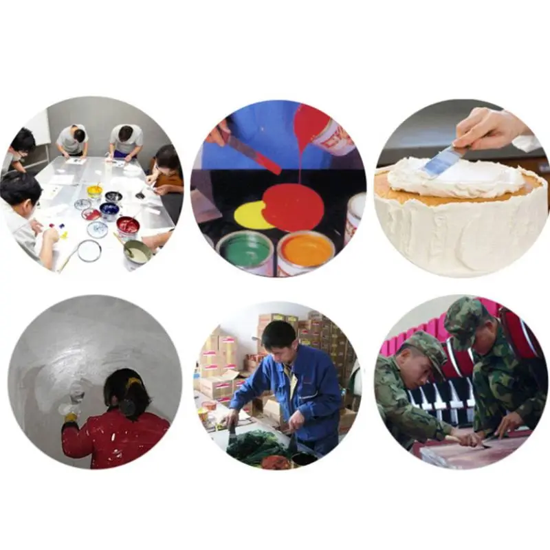 Stainless Steel Inking Paint Glue Mixing Knife Draw Spatula Scrape Texture Scraper  Construction Decoration Tools