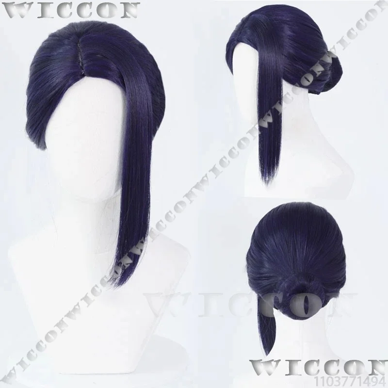 x;3,f6'b7\g,Caitlyn Kiramman Arance S2 Anime Game LOL Cosplay Prop Blue Wig Long Hair Women Cos Holloween Party Cust5;h7'b8\f,4/ view 4