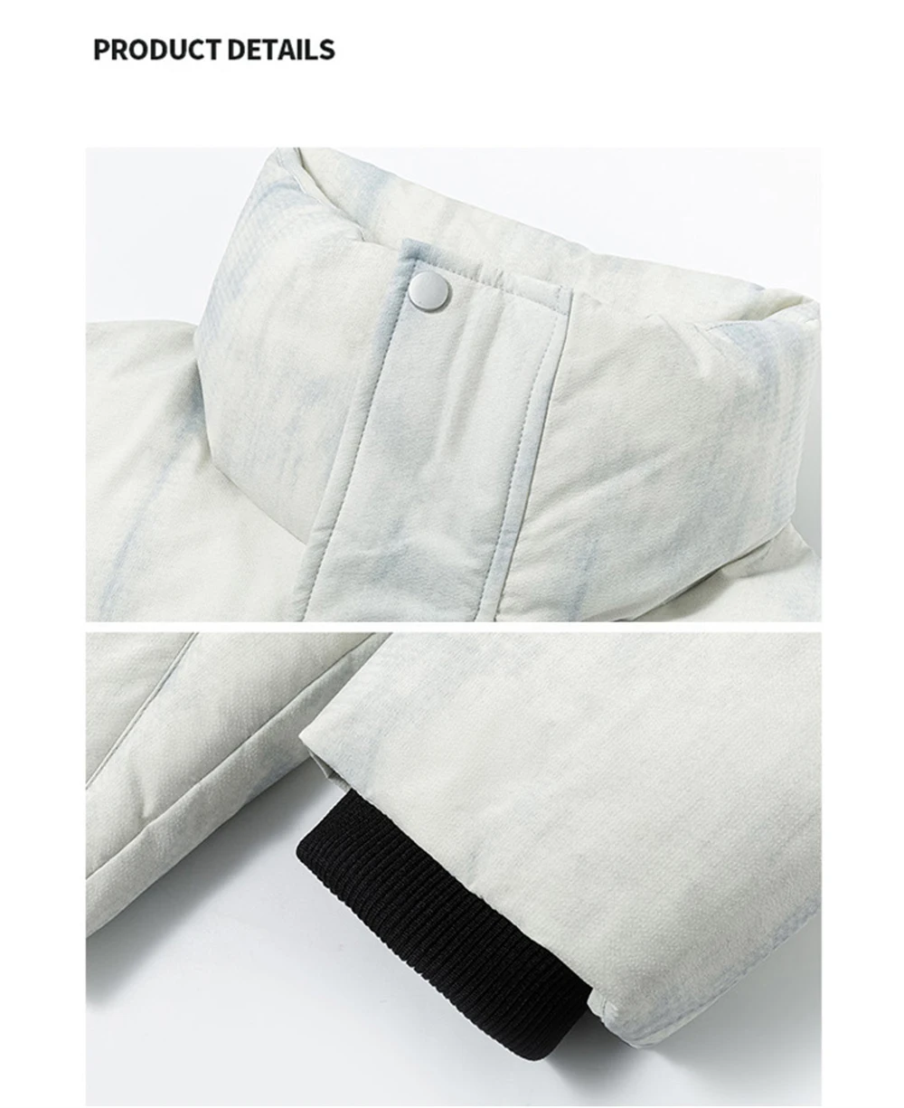 8XL Tie Dye Parka Uomo Autunno Inverno Pane Giacca da uomo Spessa Calda Giacca imbottita di alta qualità Donna Urban Streetwear Cappotto